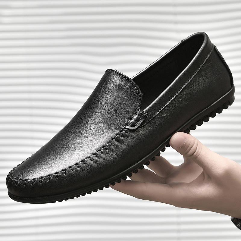 Men Summer Shoes Genuine Leather Handmade  Casual Shoes Man Comfortable Moccasins Breathable Mens Loafers Luxury Shoes Designers