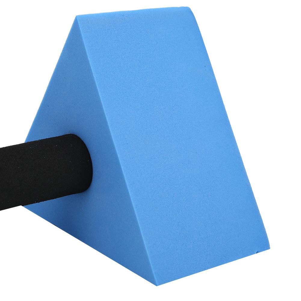 2PCS Triangle Dumbbell EVA Water Weight Barbell Children Swimming Fitness EquipmentBlue