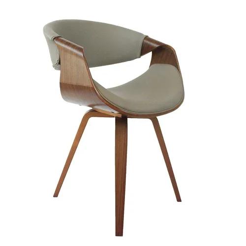 Nordic Kitchen Dining Chair - Simple Solid Wood Design with Leather Accent, Perfect for Home, Balcony & Leisure Writing