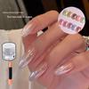 Pó Aurora para Galvanoplastia de Unhas: Iluminador Moonlight de Cristal, Brilho Mágico de Espelho Transparente Super Fada de Gelo
