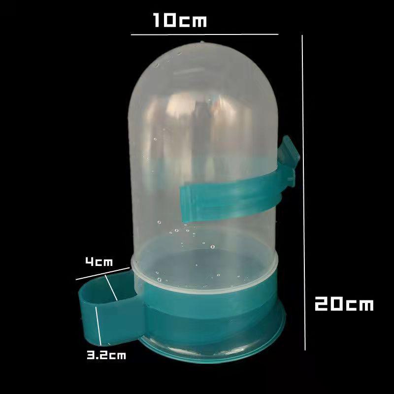 Pigeon Food and Water Dispenser with Lid - Anti-Spill Feeder Trough
