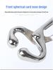 Cattle Nose Pliers with Chain - Stainless Steel Piercing and Restraining Device for Livestock