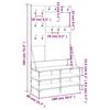 Clothing Rack with Shoe Shelf Black 100 X 40 X 184 Cm