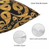 Arabic Calligraphy Art Square Pillowcase Polyester Linen Velvet Pattern Zip Decorative Car Cushion Cover