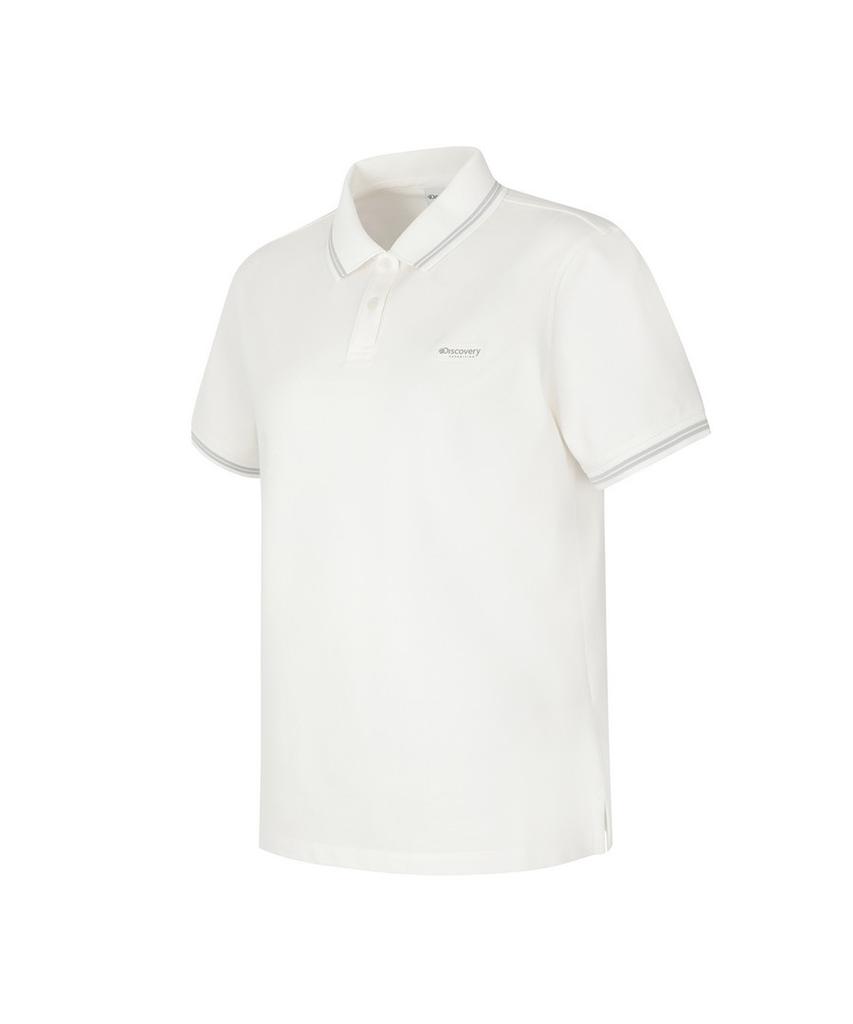 DISCOVERY EXPEDITION Women'S Collar Tipping Polo Shirt (Ivory)