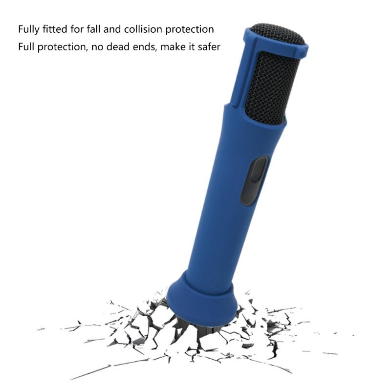 Microphones Grip Case Rubber Shockproof Sleeve for Wireless Microphones in KTV and Live Shows Use