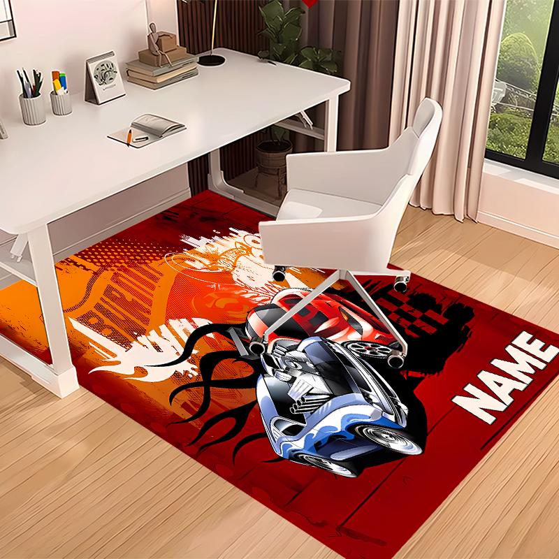 Custom personalization Hot Wheels Unleashed Print Area Rug - Soft, Washable Non-Slip Indoor Mat,Living Room,Home&Office Decorative Rug