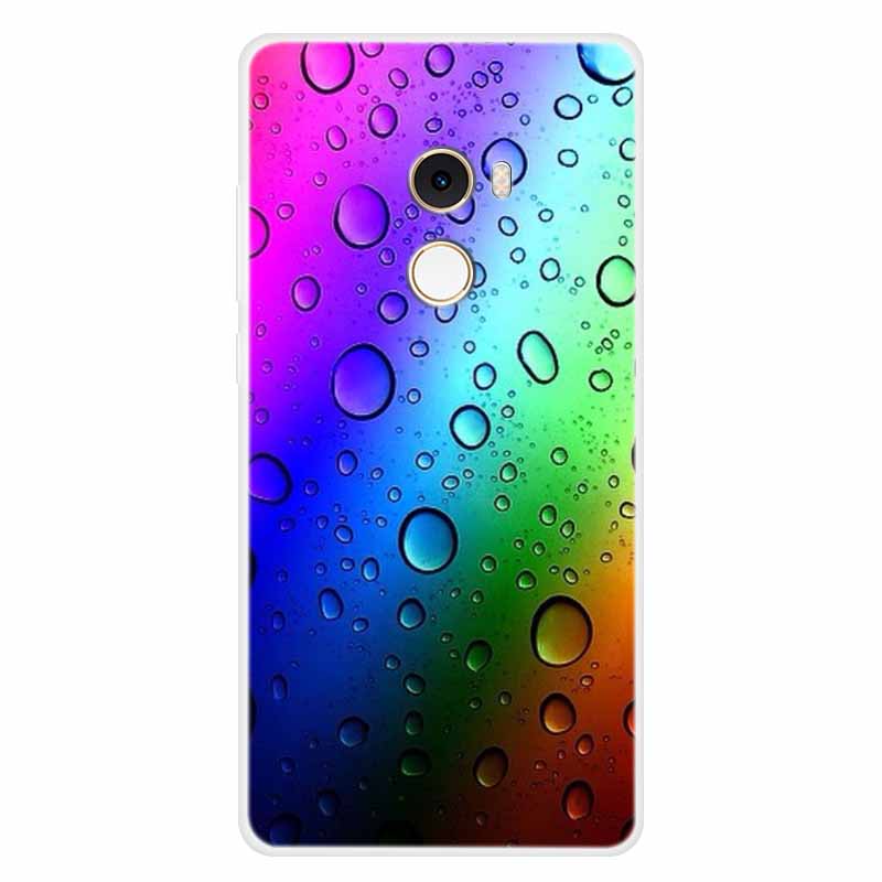 For Xiaomi Mix 2 Case Luxury Soft Silicone Back Cover Case For Xiaomi Mi Mix2 MDE5 Coque TPU Cartoon Bumper Funda Cute Shell