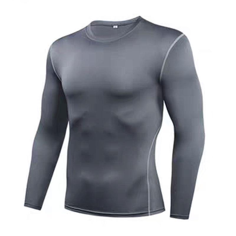 Men's Compression Shirt: High Elasticity, Quick-Drying, Breathable Long Sleeve for Sports, Fitness & Basketball 