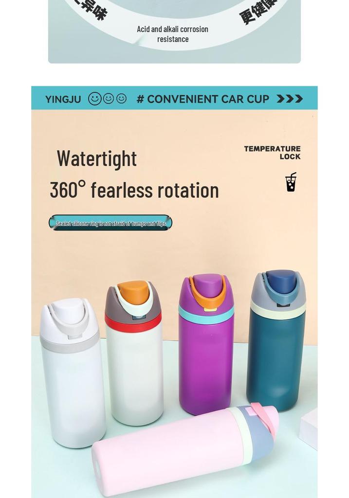 Double-Walled Stainless Steel Insulated Fruit Cup & Sports Water Bottle