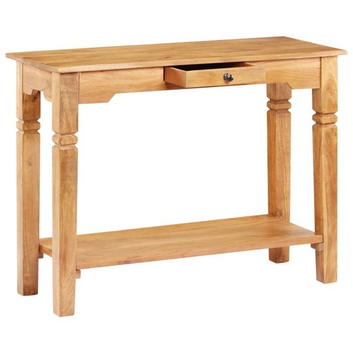 Table console - vidaXL - 100x40x76 cm - Bois d'acacia massif - Finition laquée - Rustique