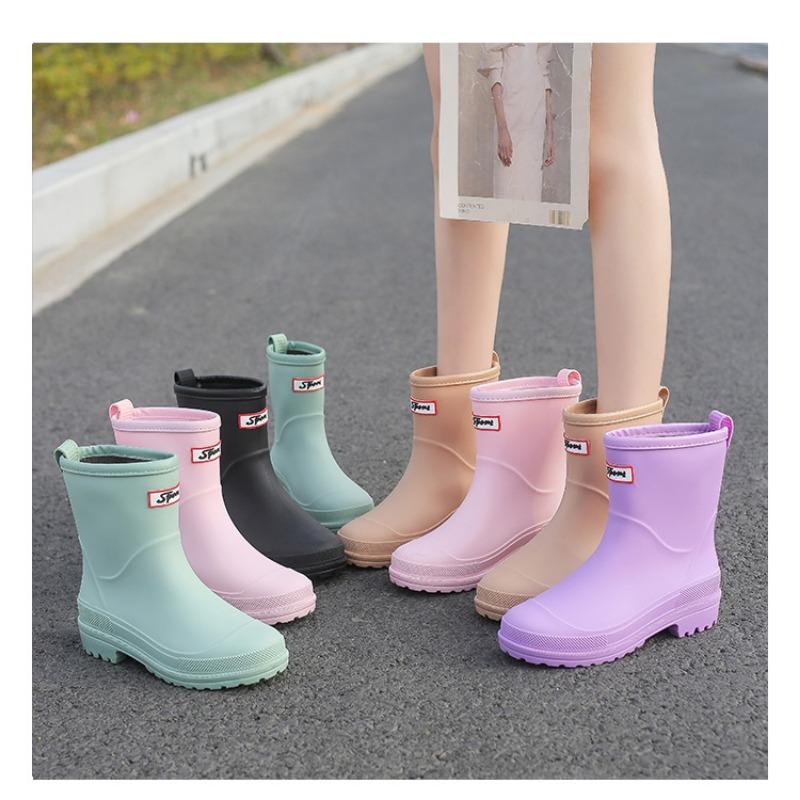 Neue modische Mid-Tube-Trend-Regenstiefel für Erwachsene für Damen
