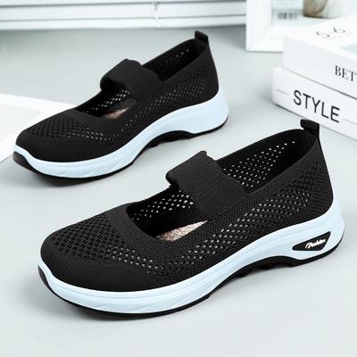 Shoes Women's Summer New Breathable Casual Shoes Hollow Soft Sole Hole Shoes Wear a Pedal Old Beijing Cloth Shoes Women
