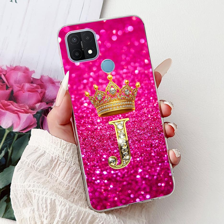 For Oppo A15 Case CPH2185 Stylish Letters Cover Clear Silicone Phone Case For Oppo A15s A 15 OppoA15 OppoA15s Soft Fundas Bumper