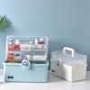 Large Capacity Transparent Multi-layer Medicine Storage Box for Family Use
