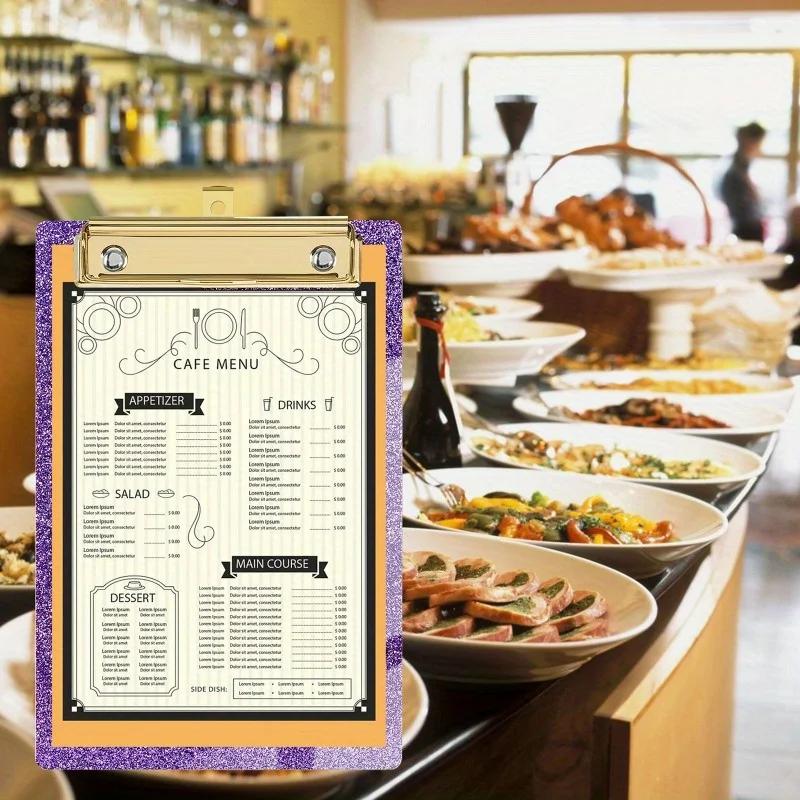 2pcs Glitter Acrylic Office File Clipboard Student Supplies Meeting Minutes Doctor Nurse Writing Pad Pad Perfect