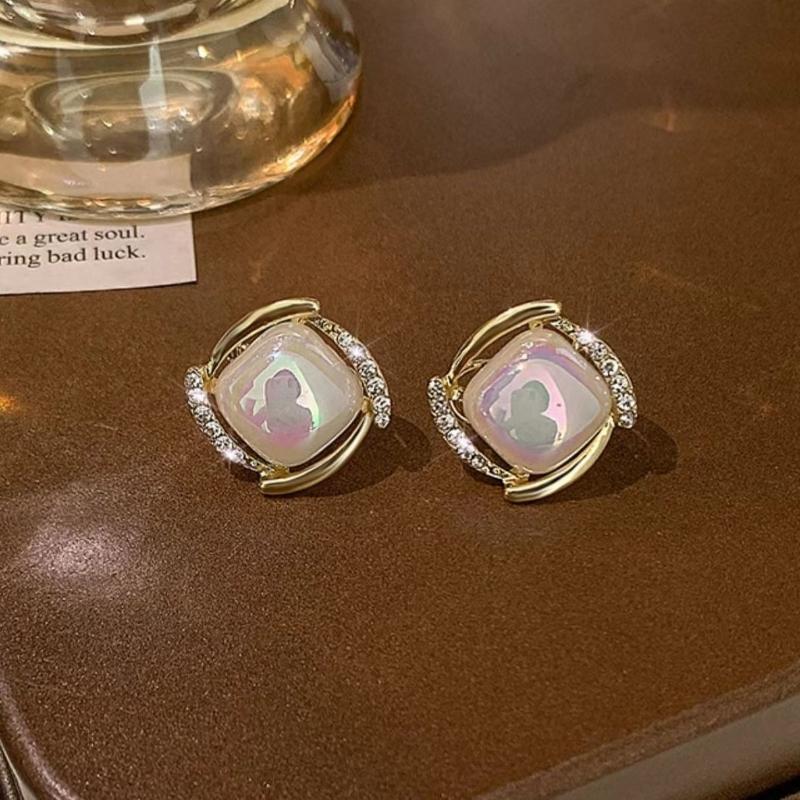 Neue Perlenblumen-Clip-On-Ohrringe mit langem Temperament, Perlenkette, Quaste, nicht durchdringende Ohrringe für Damen