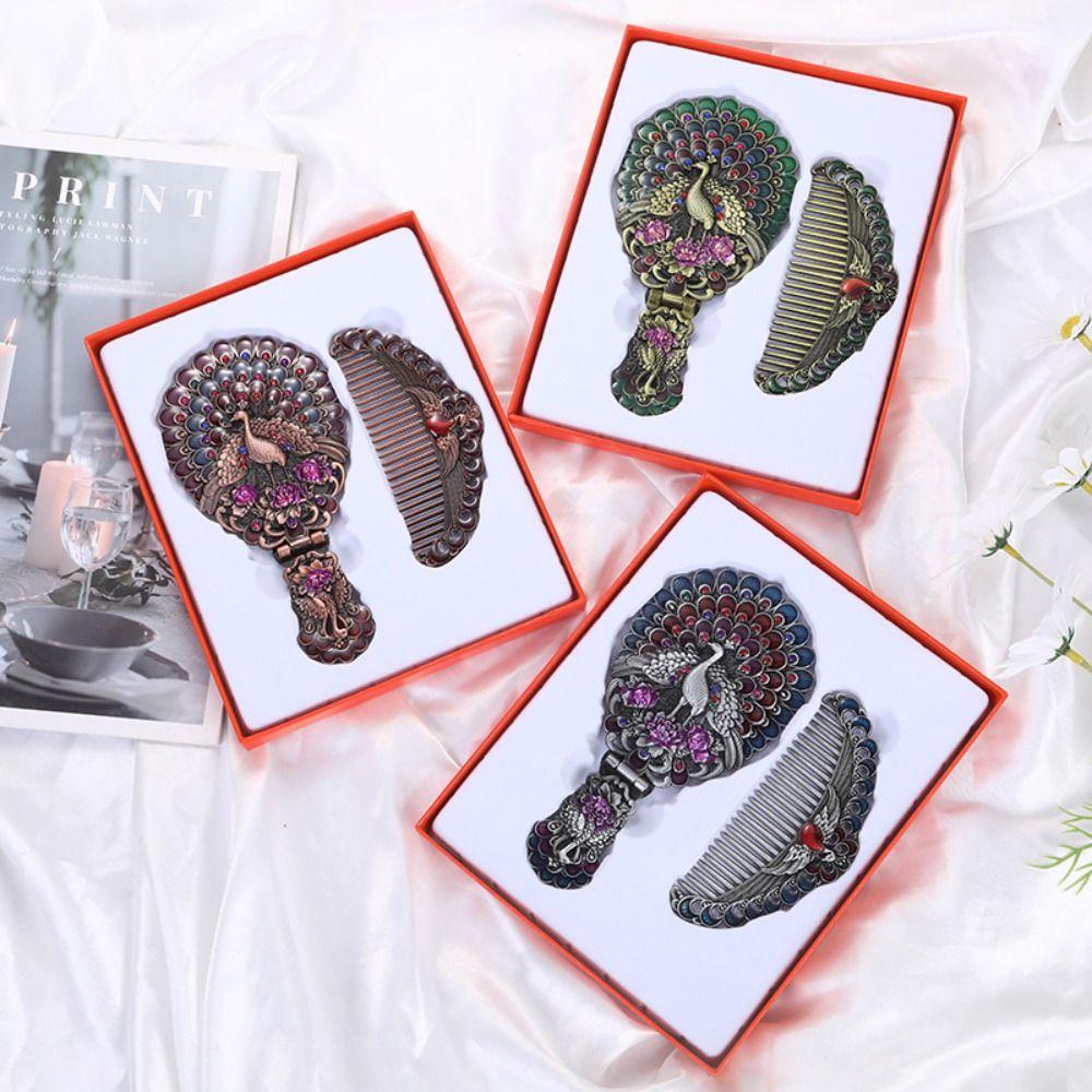 Hand-held Princess Make Up Mirror Vintage Folding Cosmetic Mirror Vanity Mirror Middle East
