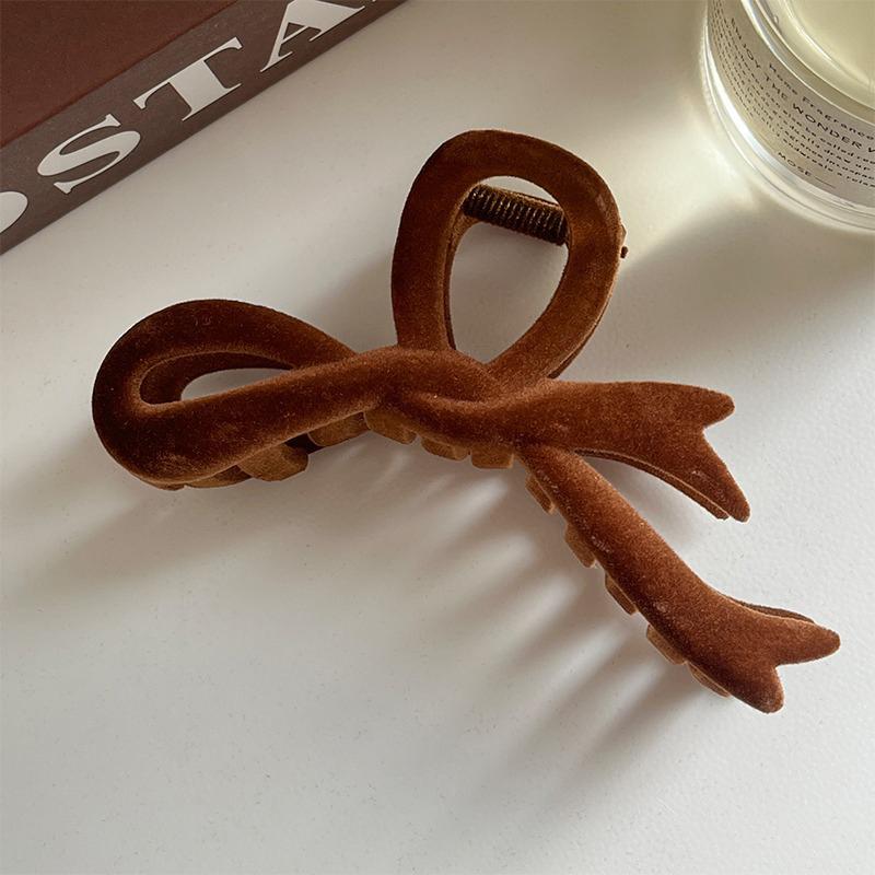 

Red Velvet Bow Hair Clips Autumn Winter Women Hair Claw Clip French Elegant Hairpin Korean Hair Accessories Female Headwear Gift