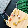 5Pcs Kawaii Snoopy Cartoon Phone Chain Key Lanyard Schoolbag Charm Pendant Bag Keychain Jewelry Gift For Girls And Kids