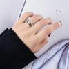 Double-layered Chain Ring for Women, Korean Ins Retro Joint Ring, Fashionable, Compact, Simple and Versatile Open Ring
