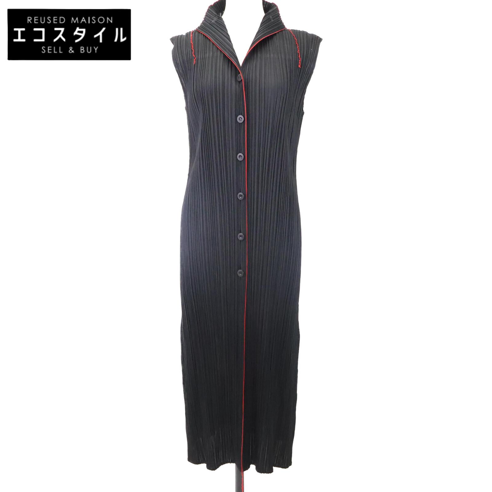 

PLEATS PLEASE PP31-JE623 Face Pattern Sleeveless One-Piece dress 3 multicolorUsed
