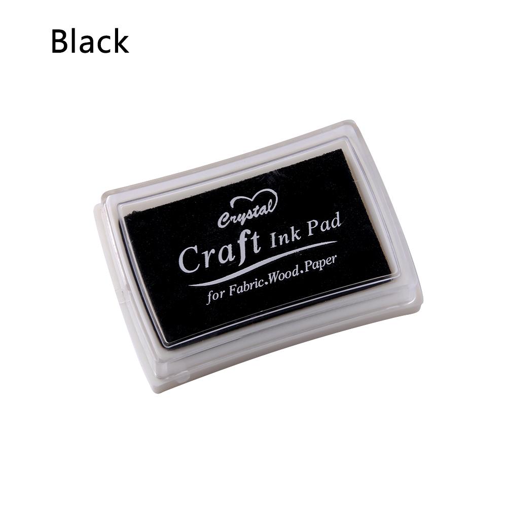 

DIY Label Multi-color Rubber Stamp Oil Based Ink Pad Craft Fabric S чорний