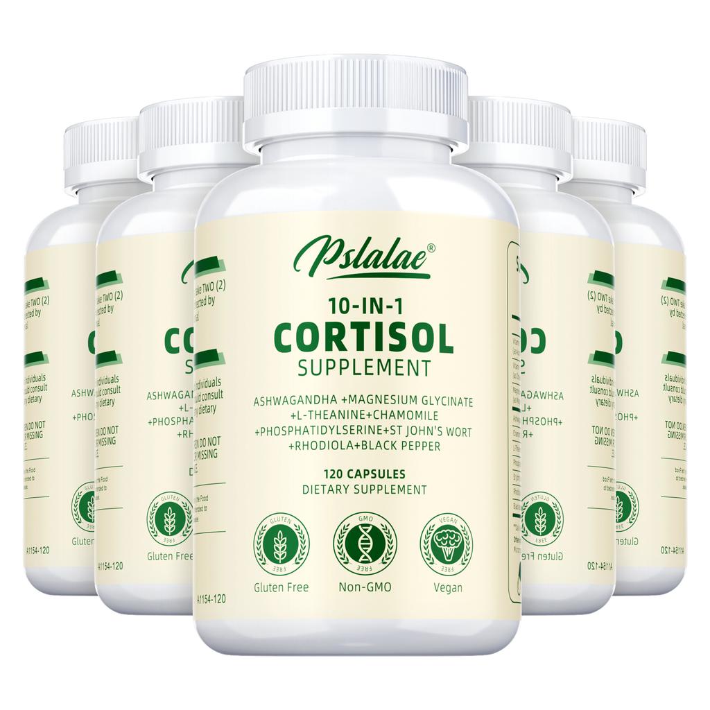 Pslalae Complément Alimentaire Complexe, Contenant de l'Ashwagandha, de la Camomille, du Magnésium et de la Rhodiola Rosea, pour une Complémentation Nutritionnelle Quotidienne