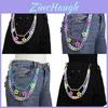 No Brand Waist Chain With Colorful Acrylic Star Pendant For Youths And Adults