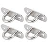 4pcs Heavy Duty Ceiling Mount Eye Plate Enclosed Hook Stainless Steel Eyelet  For Hammock