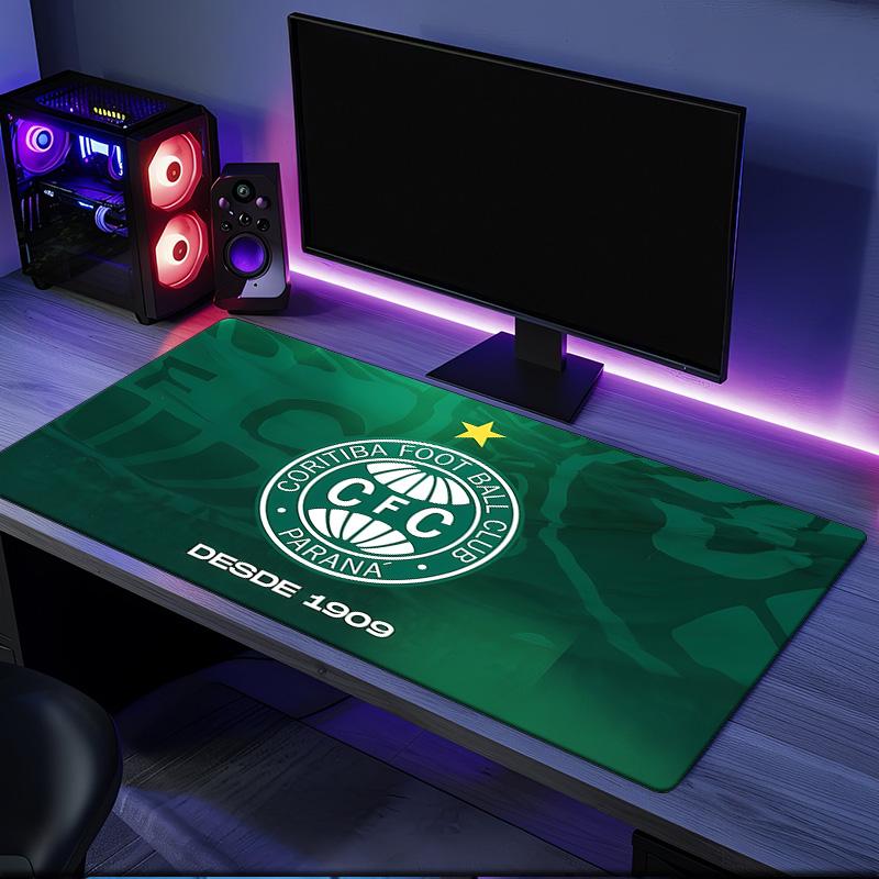 Coritiba Football Club Emblem mouse pad, rubber base, esports desk mat, mouse pad for gamers and office use, gaming desk , easy to clean mat