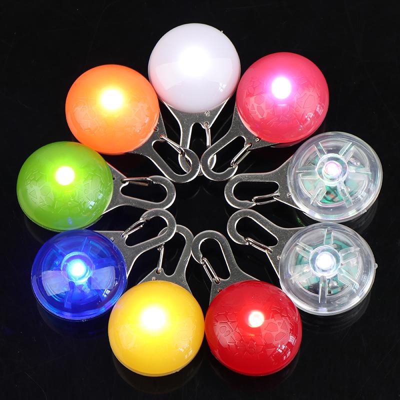 Guler de câine cu clips pentru lumini cu LED pentru siguranță impermeabilă, plimbări nocturne, pisică, câine