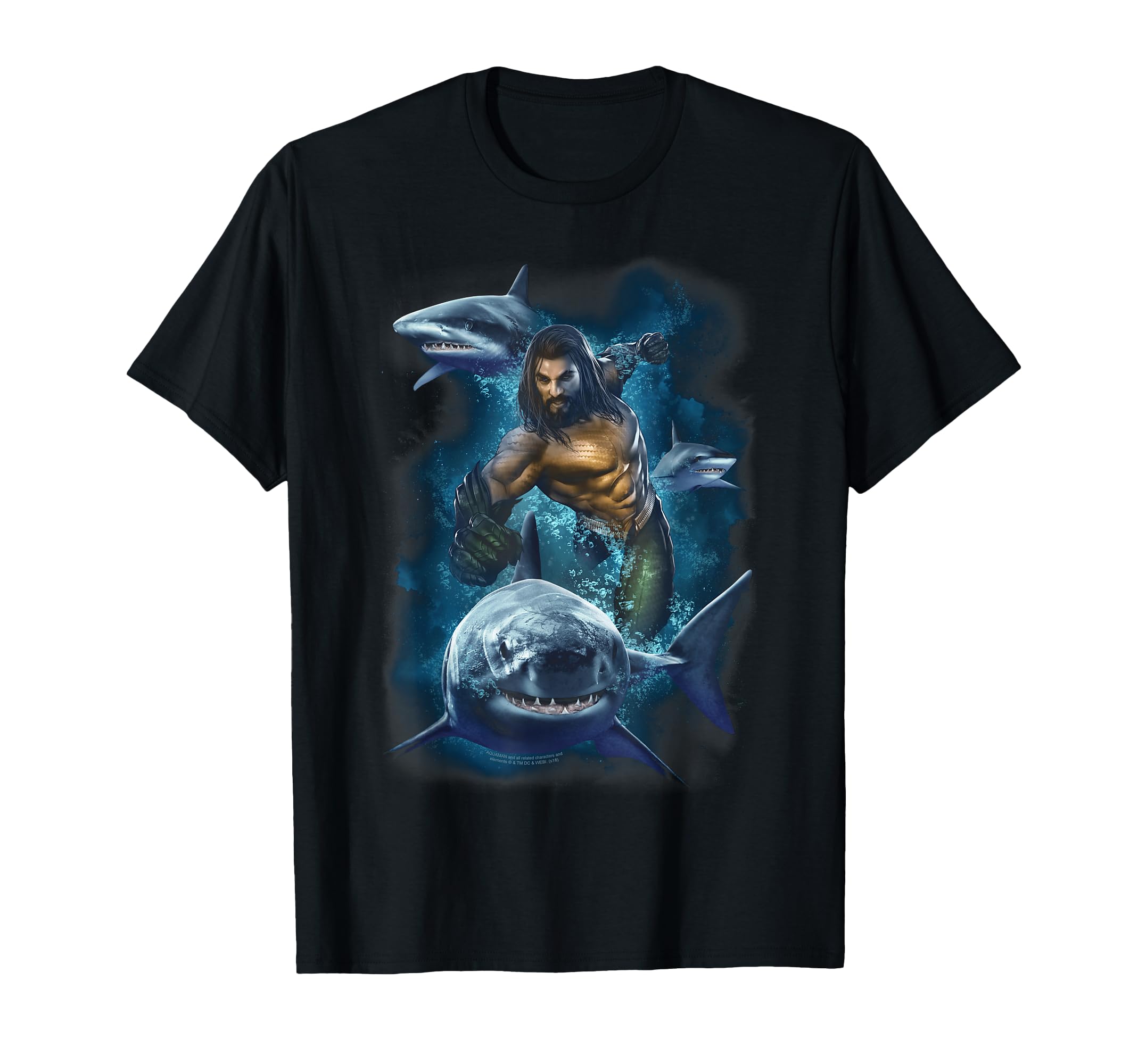 Aquaman movie: Swimming with Sharks T-shirt