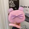 Childrens Single Shoulder Bag Shining Bow Designble For Girls Daily Purse Casual