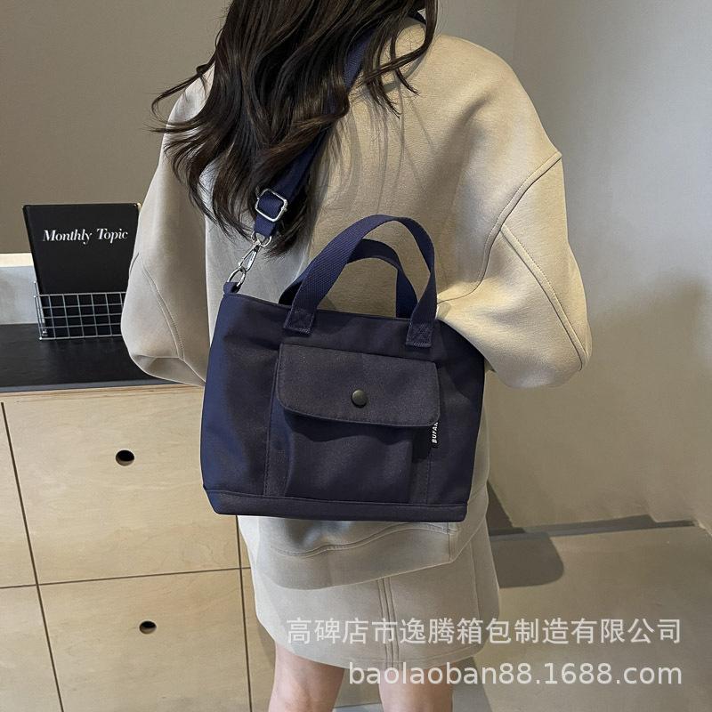 

Повсякденна жіноча сумочка з простим плечем і великою місткістю, модна сумка-месенджер із високим сенсом синій