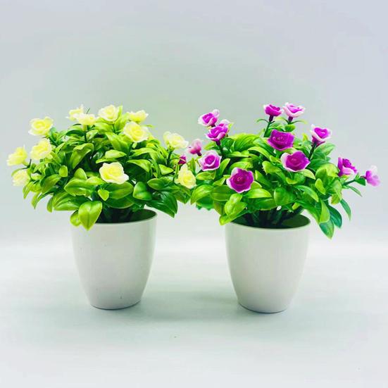 Umělá bonsai odolná proti vyblednutí Široká aplikace Kompaktní Efektní Bez vadnutí Umělá rostlina v květináči na balkon