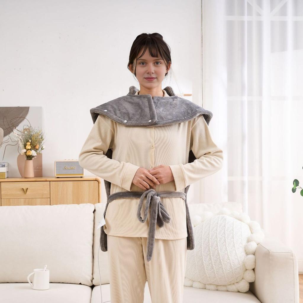 Coperta Elettrica Portatile per la Casa Alleviare il Dolore Cuscino Elettrico Riscaldante Terapia con Impacchi Caldi Sciarpa Riscaldante per Spalle
