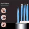 2/4Pcs Eyebrow Tweezer Colorful Hair Beauty Fine Hairs Puller Stainless Steel Slanted Eye Brow Clips Removal Makeup Tools