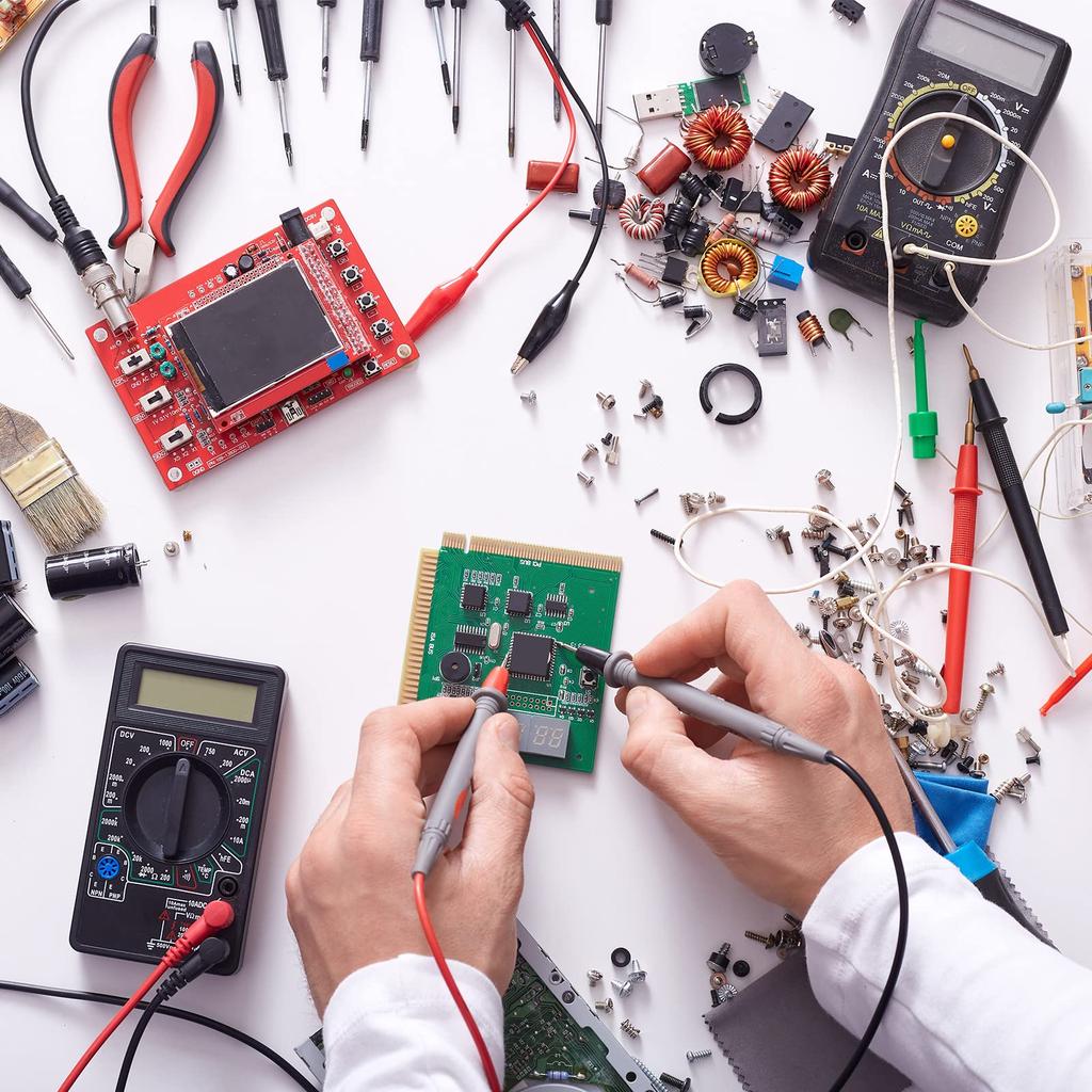 YOKIVE 2pcs Test Lead Multimeter Probe Cable with Banana Plug Ideal for Electronic Components