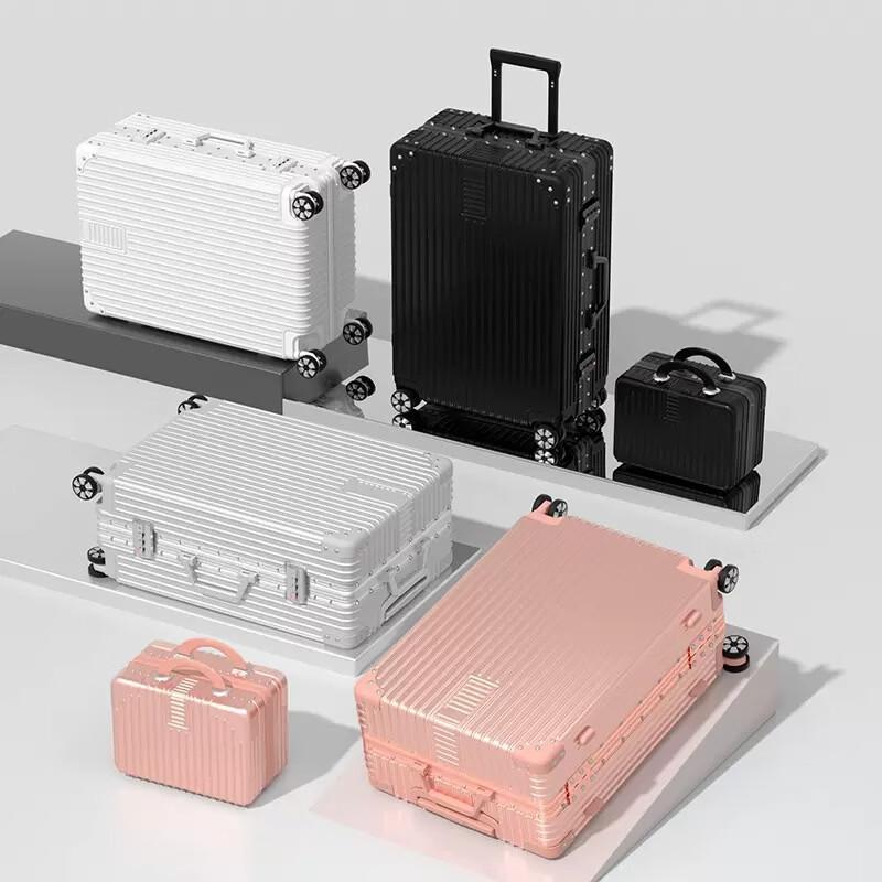JOURHEY SHI Lightweight Rolling Suitcase with USB Cup Holder