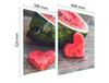 GLAS-KOCHFELD-SCHUTZPLATTE 70x52 WASSERMELONE