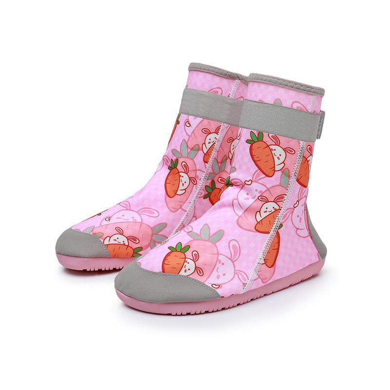 Water Shoes for Kids Boys and Girls Pattern Printing Quick Dry Non-slip Breathable Aqua Socks High Boots Swim Water Shoes for Beach Swimming Pool