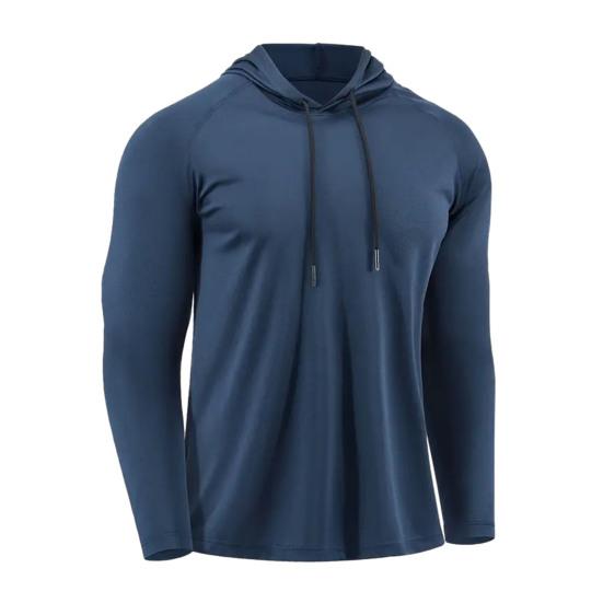 Sudadera Deportiva para Hombre Secado Rápido con Capucha Top de Fitness Corte Ajustado Manga Larga Pulóver para Entrenamiento Camisa para Correr para Gimnasio Jogging Entrenamiento