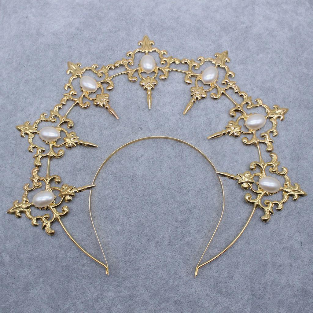 DIY Lolita Heiligenschein Krone Kit - Selbstgemachtes Kopfschmuckzubehör für Fotoalben