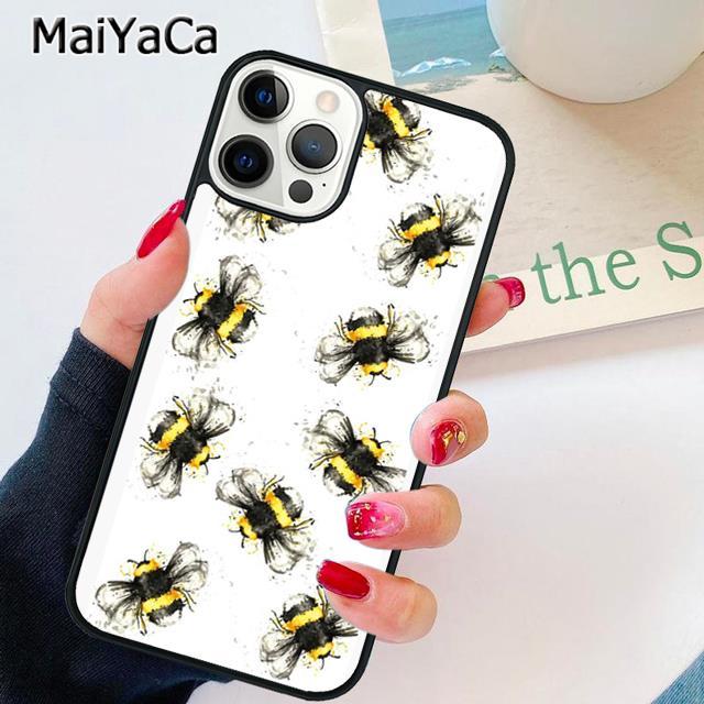 Bees Phone Case Cover For iPhone 17 Air 13 14 16 16e 15 pro max plus 11 12 shell  coque