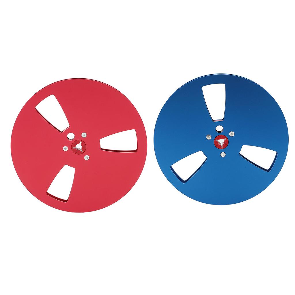 1/4 7 Inch Empty Tape Reel 3 Hole Aluminum Alloy Universal Open Reel Sound Tape Empty Disc for ReVox