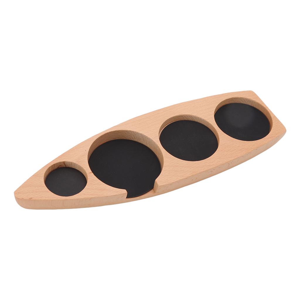 Wooden Coffee Tamper Holder Coffee Tamper Mat Stand Coffee Maker Support Storage Base Beech Small for 51mm 2.0in 53mm