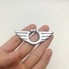 1 Stück Set mit Diamanten Metall Auto Türverriegelungsstift Flügel Emblem Abzeichen Aufkleber Abdeckung für Mini Cooper S F54 F55 F56 F60 R55 usw.