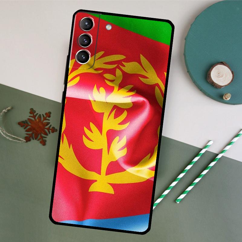 Eritrea Flag Phone Case For Samsung Galaxy S26 S25 Ultra S20 S21 S22 S23 S24 S10 Plus S25 FE Back Cover