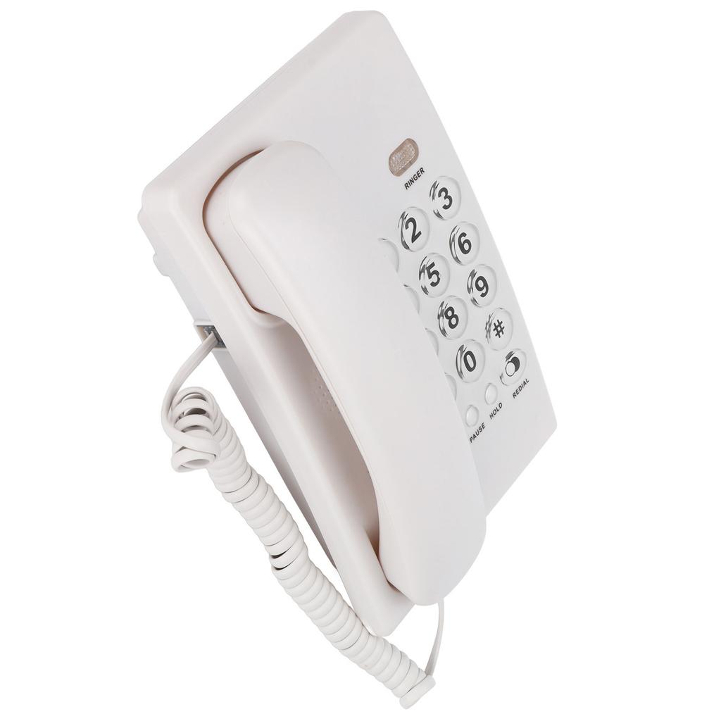 KXT504 Single Wired Corded Telephone Multifunction   Desktop Phone with Big Buttons for   Hotel(Black )